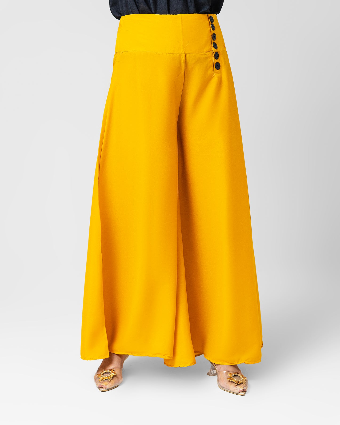 Mustard Bell Bottom Palazzo